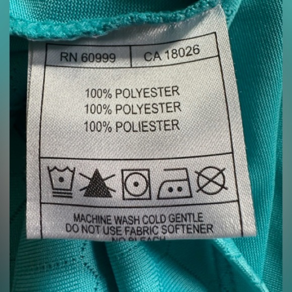 Nancy Lopez Golf Fairways Deluxe Dri Teal Golf Shirt S - Picture 7 of 7